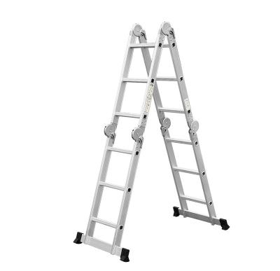 China Folding Ladders China Customized High Quality Engineering Multifunctional Folding Aluminum Hinged Ladder With Hinged Ladder for sale