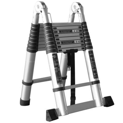 China Folding ladders factory direct supply light and folding ladder strong non-slip aluminum climbing retractable ladder for sale