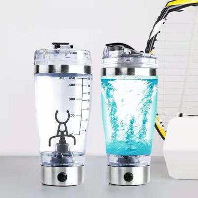 China 400ml 600ml Drinks Gym Workout Battery USB Baby Shaker Bottle Electric Rechargeable Protein Powered Cup Viable Wholesale for sale