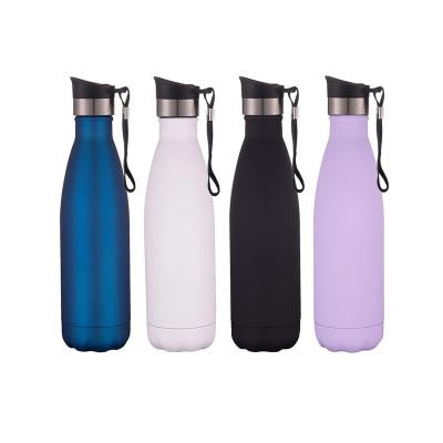 China Business Drinking Custom Logo 500ml 17oz Insulated Metal Stainless Steel Vacuum Flask Cola Shaped Water Bottles Thermos for sale