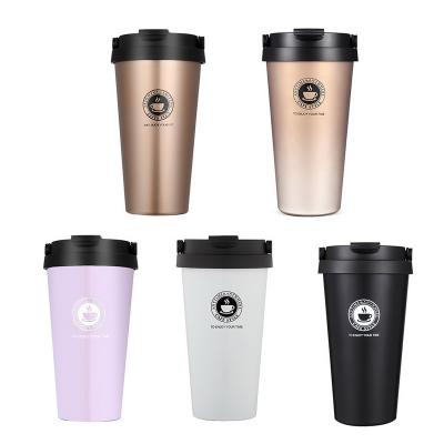 China 500ml Business Double Wall Stainless Steel Vacuum Flasks Car Thermocup Coffee Tea Mug Travel Mug Business Thermol Bottle Thermos Tumbler for sale