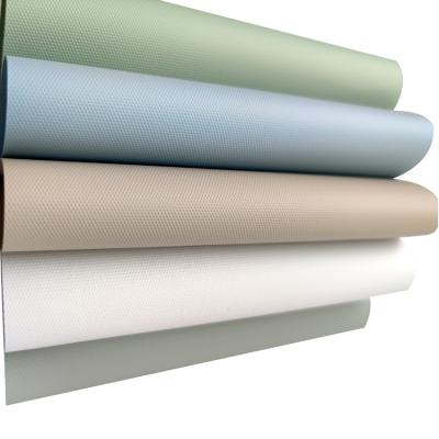 China Minimalist Yancheng Replacement 100% Polyester Double Scuffing Vivid Color Blackout Color Roller Shade Fabric for sale