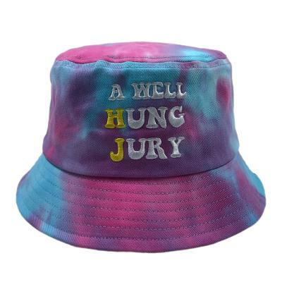 China Outdoor Logo Embroidery Fisherman Hat Women Headwear OEM Fashion Design Cotton Headwear Tie Die Bucket Hats for sale