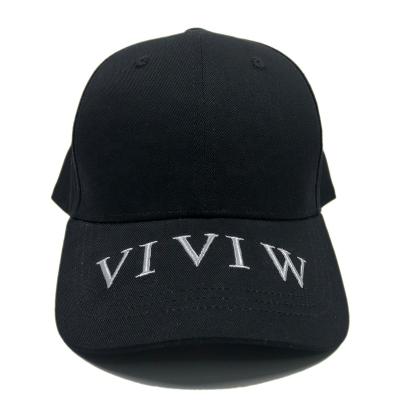 China COMMON logo embroidery black back metal buckle gorras design fashion cotton 6 panel gorras OEM custom baseball cap for sale