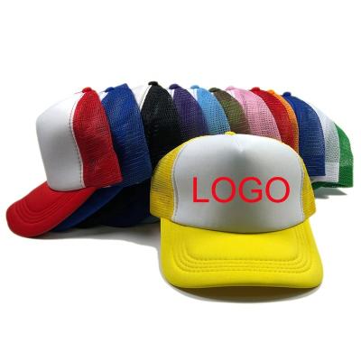 China OEM COMMON wholesale summer polyester sports gorras snapback mesh baseball caps blank with your logo custom 5 panel foam trucker hat for sale