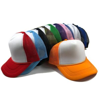 China OEM COMMON wholesales empty polyester sport gorros gorras snapback mesh baseball caps with your logo custom foam trucker hat with rope for sale