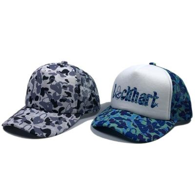 China OEM JOINT High Quality Unisex 5 Panel Gorras Mesh Polyester Hat Custom Your Own Design Full Sublimation Printed Trucker Hat for sale