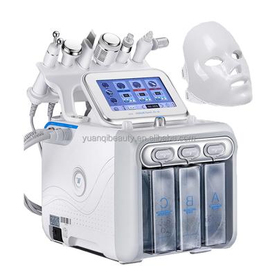 China Exfoliators Portable 7 in 1 Facial Machine Microdermabrasion Aqua Peeling Jet Peel Hydra Cleansing Hydra Dermabrasion Water Oxygen H2O2 for sale