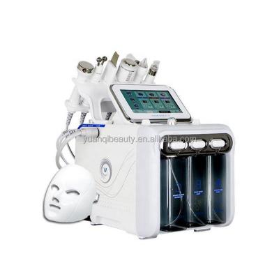 China Exfoliators CE Approved 7 in 1 Hydra Dermabrasion Diamond Peeling and Water Facial Microdermabrasion Device Skin Machine with LED Mask for sale