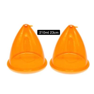 China Weight Loss 210/180ml Color 25/23cm Diameter Breast Enlargement Butt Lift Vacuum Cups For Vacuum Therapy Suction Beauty Machine for sale