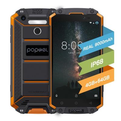 China 3G POPTEL p9000 Max Waterproof Rugged NFC Fingerprint Android Cell Phone IP68 4G LTE Smartphone 5.5 Inch FHD 4GB/64GB for sale