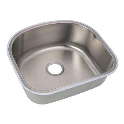 China Without Faucet Stainless Steel Single Bowl Undermount Kitchen Sink for sale