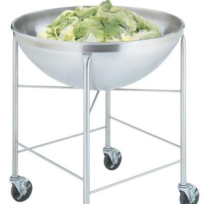 China Stainless Steel Modern Mobile Commercial Kitchen Salad Mixing Bowl Stand With Various Size for sale