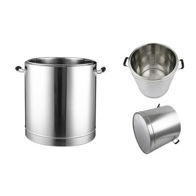 China Milk Keep Warm Milk Cans 40 Liters 304 Stainless Steel Pail for sale