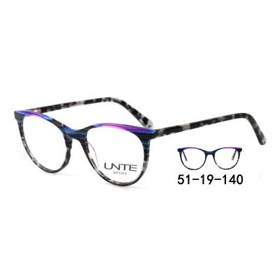 China High Quality Italy Designer Fashion Round Acetate Optical Frames Prescription Glasses Italy Design Optical Frames Prescription Glasses For Women for sale