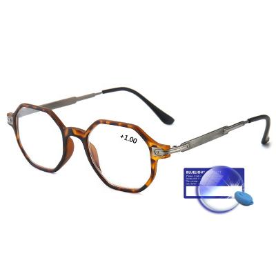 China Latest Trend Thin Wholesale Price Men's Prescription Blue Light Anti Blocking Presbyopic Reading Glasses for sale