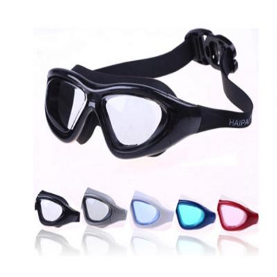 China Swimming Goggles Eye Wear New Arrival Big Frame Wide Vision Googles Silicone Anti Fog Glass Swimming Goggles With Case for sale