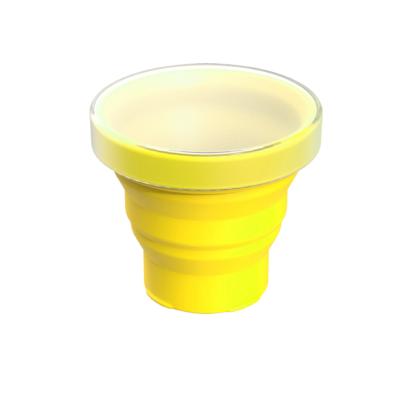 China Best Price Reusable Silicone 250Ml Coffee Folding Drink Cup for sale