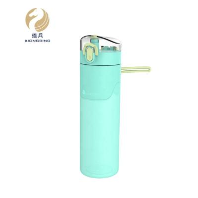 China 500ml Sustainable Sports Silicone Water Bottle Collapsible Drinking Quality Leak Proof Reliable Travel Applicable For Boiling Water 163.00 for sale