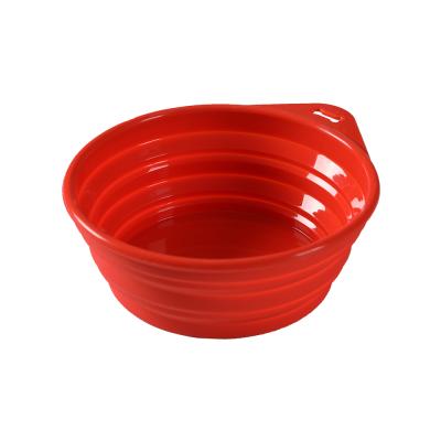 China Factory Sustainable Supply Portable Custom Collapsible Water Pet Bowls For Cats Dogs Silicone Collapsible Pet Bowl for sale