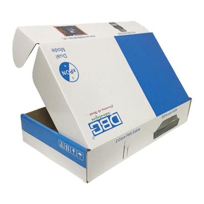 China Recyclable Easy Folding Custom Printing Corrugated Boxes Packaging Cosmetic Box Face Mask Mailer Mailer for sale