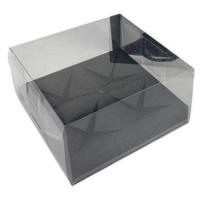 China 2021 Recycled Materials Customized Logo Black Paper Box Product Luxury PVC Packaging Boxes for sale