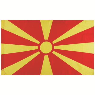 China Euro Macedonia 2020 Hanging Flag Customized Fans Holiday Flag 3*5 Promotional Outdoor Banner for sale