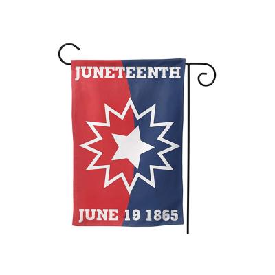 China USA Juneteenth Heat Press Iron Gift Garden Banner Juneteenth Car Hanging Decorative Flags With Suction Cup for sale