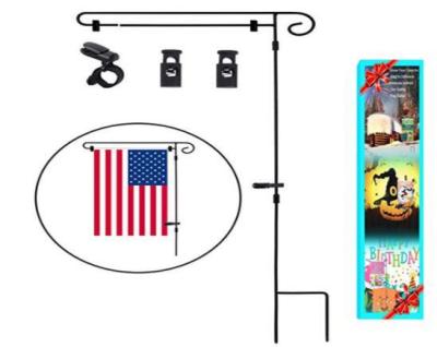 China 3 parts american flag maker custom set diy metal garden flag stand for sale