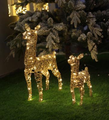 Chine Le scintillement H14inch de rotin de Kanlong GS a mené cher Noël léger de décoration de quirlande électrique de la décoration 40LED de maison de Noël extérieur à vendre