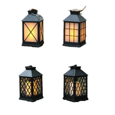 China Newish can be used both indoors and outdoors to decorate plastic lantern light with glass window and plastic candle for sale