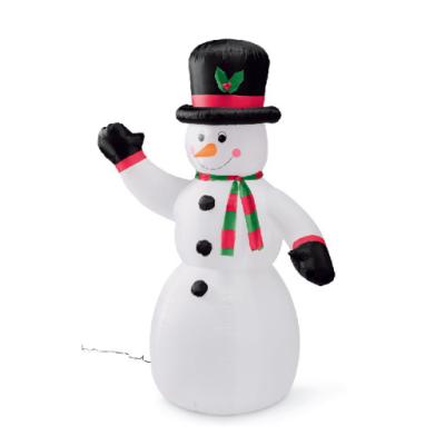 China Newish  yard inflatables high quality outdoor decorative giant inflatable Snowman with light for Outdoor Yard garden Decoration for sale