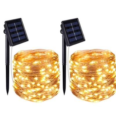 China Kanlong Garden Decor Twinkle Party Garden Fairy String Lights Waterproof Curtain Christmas Solar Light String for sale