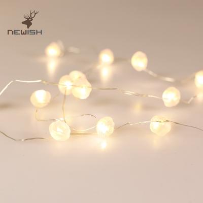 China Newish 2022 copper wire fairy lights pink rose wedding  20 LED string  mini light for valentine's Day decoration for sale