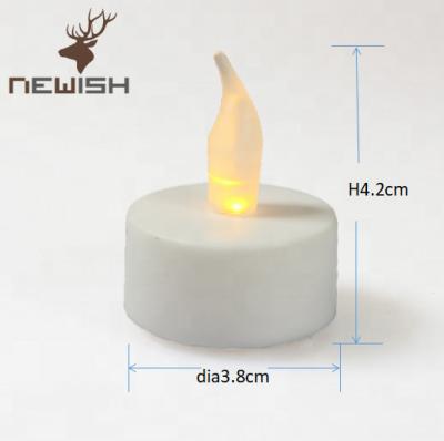 China Kanlong China candle supplier cheap dia3.8cm flame flicker led tealight candle mini tea light for holiday day decor for sale