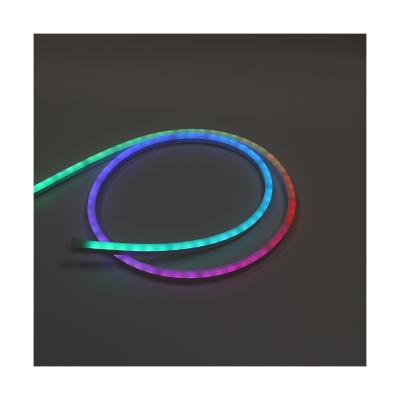 China LANDSCAPE 0815 5050SMD RGB Led Neon String Light Waterproof IP67 24V DC Flex Addressable Led Neon Strip Light for sale