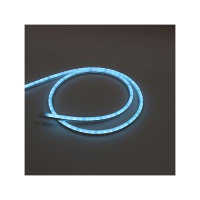 China LANDSCAPE 0815 24V Colorful Waterproof 6mm Wide Silicone RGB Material LED Neon Flex Strip for sale