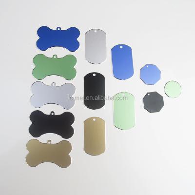 China Europe Anodized Aluminum Available Engraving Pet ID Tags Dog Name Charm Tag for sale