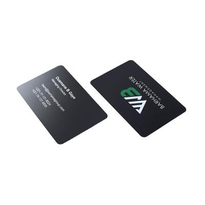 China Customized Cheap Eco-friendly Credit Card Size VIP Member Laser Engraving Metal Business Card for sale