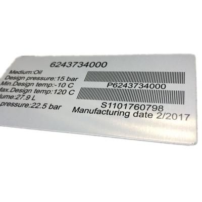 China China Aluminum Materials and Adhesives Metal Nameplate Manufacturer for sale