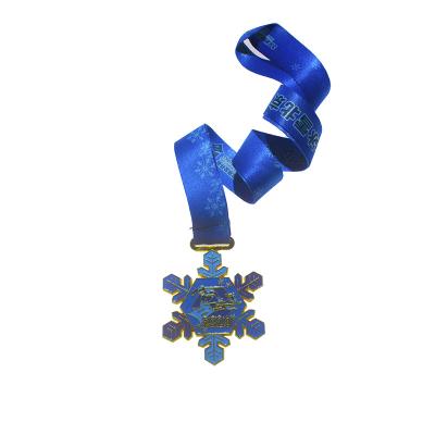 China China Wholesale Cheap Design Your Own Metal Blank Zinc Alloy Gold 3D Sport Medal Ribbon Award Current Custom Design Medals for sale