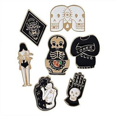 China New Worldwide Custom Halloween Metal Badge Pin for sale