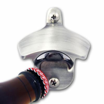 China Sustainable Wall Mount Metal Bottle Opener Custom Cheap Common for sale