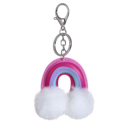 China wholesale price pvc rainbow bag charms blow ball keychains picture size/custom size for sale