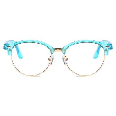 China Good quality children anti uv400 protection computer anti uv400 light/uv400 WN1036 blue blue glass light metal optical frames for sale