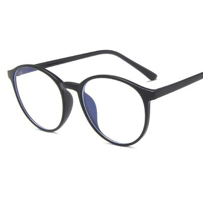 China GD8551 Glass Shatterproof Stock PC Multicolor Blue Light Blocking Retro Glasses Round Optical Frames 2021 for sale