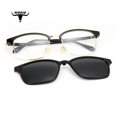 China High Quality Fashion Sunglasses GL8027 Polarized Half-frame Driving Clip On Sunglasses 2020 for sale