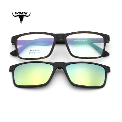 China Fashion Sunglasses KLD8201 TR90 Polarized Magnetic 1+1 Clip On Fishing Sunglasses Fashion Eyewear Frames 2022 for sale