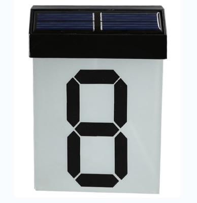 China Waterproof Outdoor Garden Wall Mount Solar Address Marker for sale