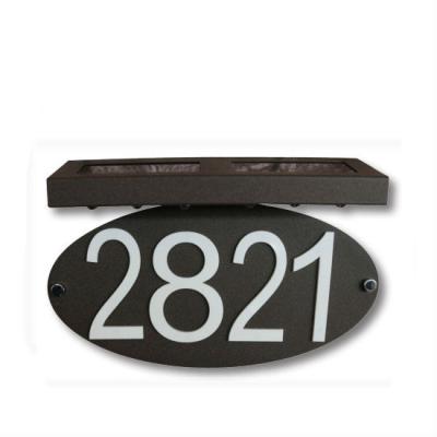 China House Number Address LED Address Sign Plaques For Solar Powered House House Number For Outdoor for sale